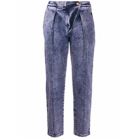 See by Chloé Calça jeans ccropped com efeito desbotado - Azul