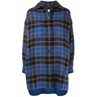 See by Chloé Camisa oversized xadrez - Azul