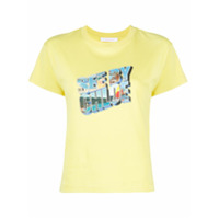 See by Chloé Camiseta com estampa de logo gráfico - Amarelo