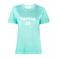 See by Chloé Camiseta decote careca Spring 20 - Azul
