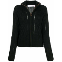 See by Chloé Cardigan gola alta de tricô - Preto