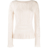 See by Chloé pointelle-knit sweater - Neutro