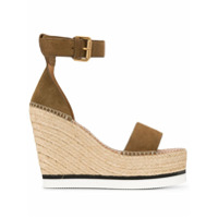 See by Chloé SandÃ¡lia Glyn com plataforma - Marrom