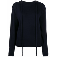 See by Chloé tie shoulder knit jumper - Azul