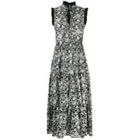 See by Chloé Vestido com estampa floral e amarração - Preto