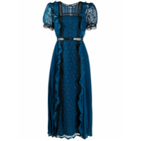 Self-Portrait lace guipure midi dress - Azul