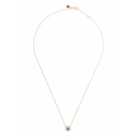 Selim Mouzannar Par de brincos Mina de ouro rosé 18k com diamante e esmeralda - Rosa