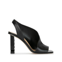 Sergio Rossi Mule com abertura frontal - Preto