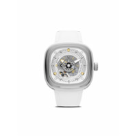 SEVENFRIDAY Relógio SF-P1 branco de 47mm - WHITE