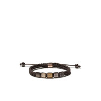 Shamballa Jewels Pulseira Tahitian de ouro 18k com pedras preciosas x Vivienne Hu - Brown