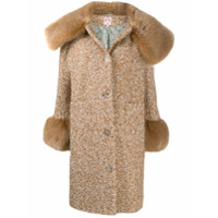 Shrimps Casaco com abotoamento simples com aplicações - Marrom