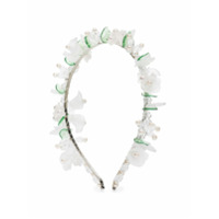Shrimps Headband Henrietta com flores - Branco