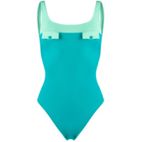 Sian Swimwear Maiô color block Nicole - Azul