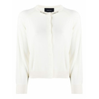 Simone Rocha Cardigan com aplicação na gola e detalhes de babados - Neutro