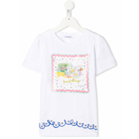 Simonetta Camiseta com estampa gráfica - Branco
