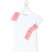 Simonetta Camiseta mangas curtas com detalhe de babados - Branco