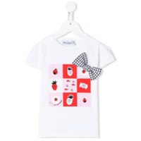 Simonetta Camiseta reta com estampa geométrica - Branco
