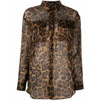 Simonetta Ravizza Camisa com estampa de leopardo - Marrom