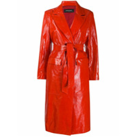 Simonetta Ravizza Trench coat Frida texturizado - Vermelho