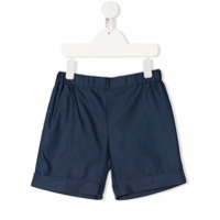 Siola Bermuda de algodão com cós elástico - Azul