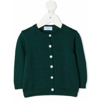 Siola Cardigan gola redonda com abotoamento - Verde