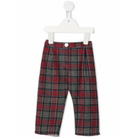 Siola check pattern pull-on trousers - Vermelho
