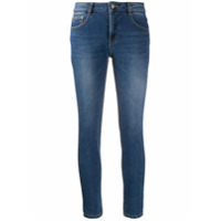 SJYP Calça jeans skinny com cintura média - Azul