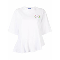 SJYP Camiseta assimétrica franzida - Branco