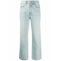 Slvrlake Calça jeans cintura alta cropped - Azul