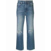 Slvrlake Calça jeans cropped cintura alta - Azul