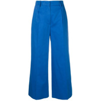 Sonia Rykiel cropped wide-leg trousers - Azul