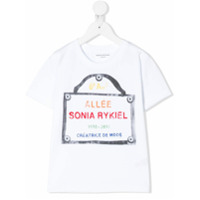 SONIA RYKIEL ENFANT Camiseta mangas curtas com estampa de logo - Branco