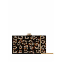 Sophia Webster Clutch Cleo com animal print - Marrom