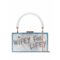 Sophia Webster Clutch Cleo Wifey for Lifey PVC - Azul