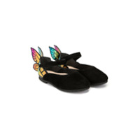 Sophia Webster Mini Butterfly ballerina shoes - Preto
