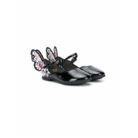 Sophia Webster Mini Sapatilha envernizada com borboleta - Preto