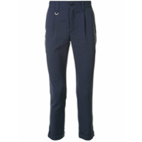 SOPHNET. Calça de alfaiataria cropped - Azul