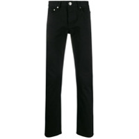 Soulland Calça jeans reta cintura média Erik - Preto