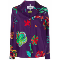 Soulland Camisa Wendy com estampa floral - Roxo