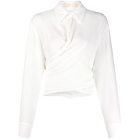 Ssheena Camisa lisa com detalhe torcido - Branco
