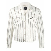 Stefan Cooke stud embroidered fitted jacket - Branco