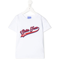 Stella Jean Kids Camiseta mangas curtas com estampa de logo - Branco
