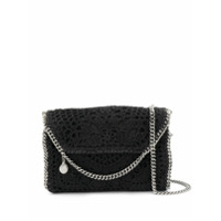 Stella McCartney Bolsa transversal Falabella de crochê - Preto