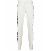 Stella McCartney Calça jeans skinny com logo - Branco