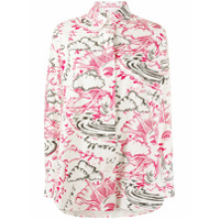 Stella McCartney Camisa com estampa de sol e nuvens - Branco