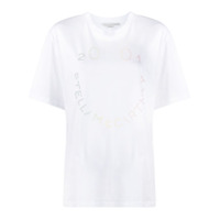 Stella McCartney Camiseta com detalhe de logo - Branco