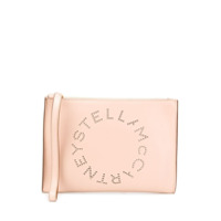 Stella McCartney Clutch com logo perfurado - Neutro