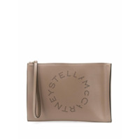 Stella McCartney Clutch com logo Stell - Neutro