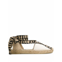 Stella McCartney Espadrille com cadarço e logo - Branco