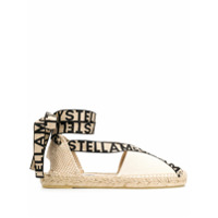 Stella McCartney Espadrille com cadarço e logo - Neutro